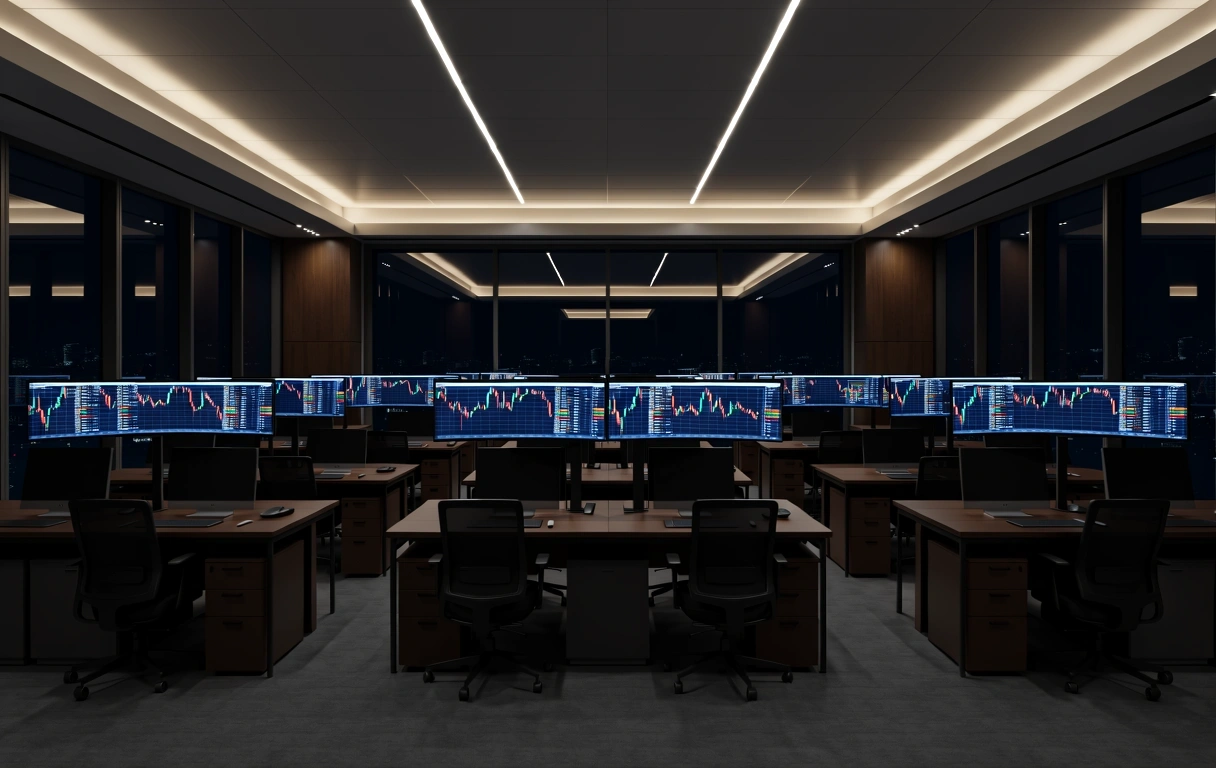 Escritório de trading profissional