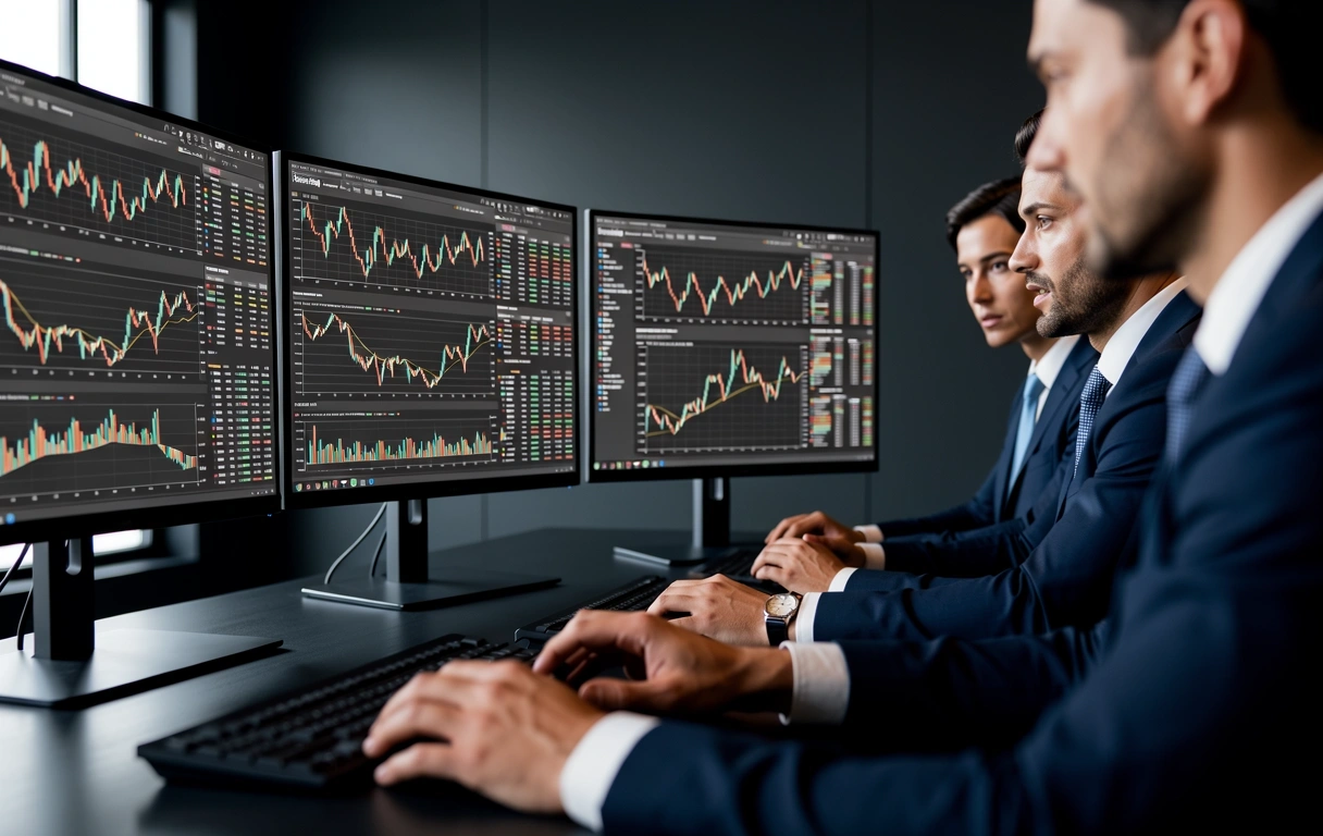 Equipe técnica da SoraviaLab analisando dados