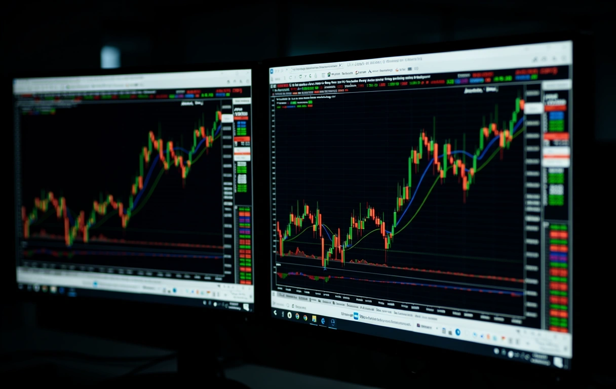 Interface de análise avançada TradingView